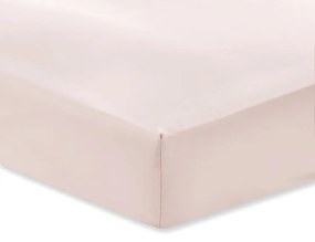 Lenzuolo di cotone sateen rosa Classic, 135 x 190 cm - Bianca