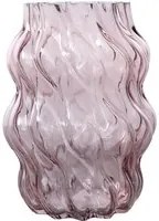 Vaso arredo vetro 24 cm rosa