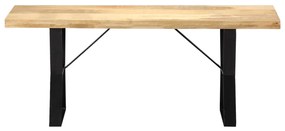 Panca 110 cm in legno massello di mango