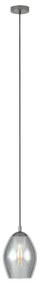 Eglo 39564 - Lampadario a sospensione con filo ESTANYS 1xE27/60W/230V fumé