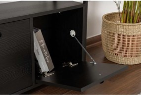 Tavolo consolle nero opaco 29,5x120 cm Solace – Kalune Design