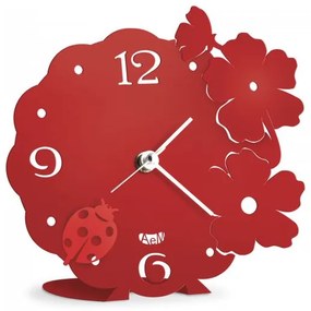 Bomboniera orologio Coccinella - Rosso