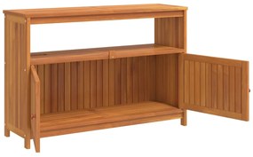 Tavolo consolle da giardino 110x35x75 cm legno massello acacia