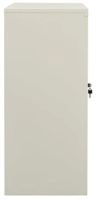 Armadio per ufficio grigio chiaro 90x40x90 cm in acciaio