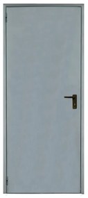 Porta per cantina tamburata battente TAN grigio L 80 x H 205 cm reversibile