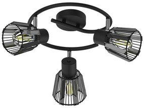 Prezent 27518 - Faretto PONTEO 3xE27/40W/230V nero