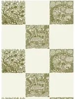 Josephine Munsey Carta da parati Animal Check - Trixie/ Ringhill White