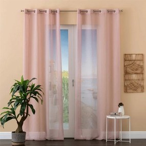 Tenda Arredo Confezionata Linea Oro Jane  Colore Rosa, Dimensioni e Misure cm 140x280