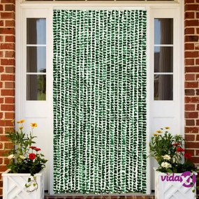 vidaXL Zanzariera Verde e Bianco 100x220 cm Ciniglia