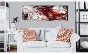 Quadro Crimson Melody  Colore Grigio, Dimensioni e Misure 135x45