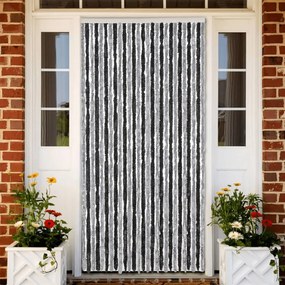 Tenda Antimosche Grigia E Nera 118x220 Cm İn Ciniglia /