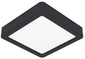 Plafoniera Moderna Fueva 5 Acciaio Nero Led Integrato 11W 3000K Ip44