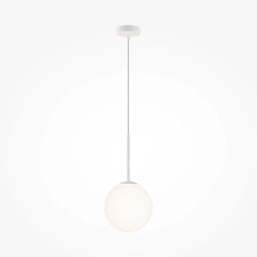 Maytoni Lampada a sospensione grande in metallo con un diffusore in vetro rotondo Basic Form - 40W BIANCO