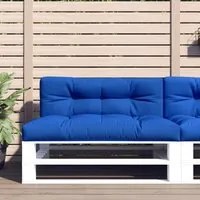 Cuscini per Pallet 2 pz Blu Reale in Tessuto 360743