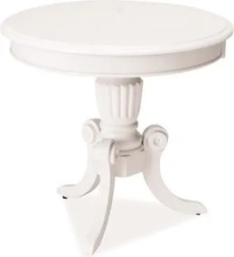 Tavolino da caffè Nevada in bianco - h 55 x p 60 cm