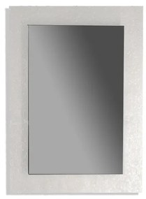 Specchio Frost rettangolare in acciaio grigio 70 x 98 cm