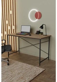 Scrivania Stile Industrial Ferro E Legno 120x60x73 Adam Rovere