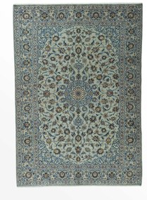 Kashan Tappeto 230 x 330 Verde (Iran) Annodato A Mano