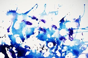 Quadro su tela – Acquerello blu in stile astratto