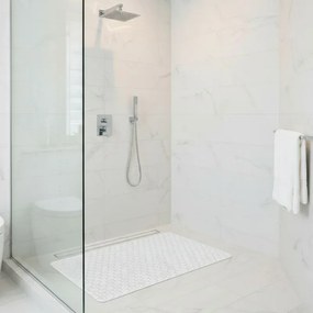 Tappeto bagno antiscivolo bianco 75x43 cm Maya