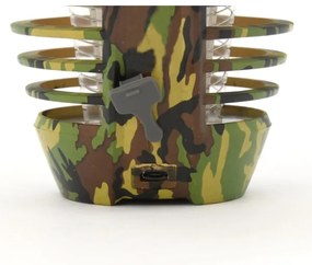 Lampada portatile a LED ricaricabile con trappola per insetti LED/2W/3,7V IPX4 camouflage