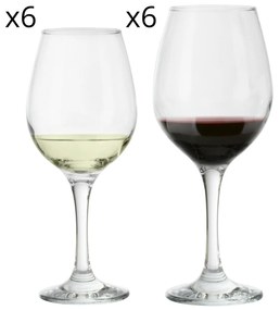 Set 12 calici vino Amber Pasabahce