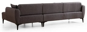 Divano angolare grigio scuro , angolo destro - Belissimo - Balcab Home