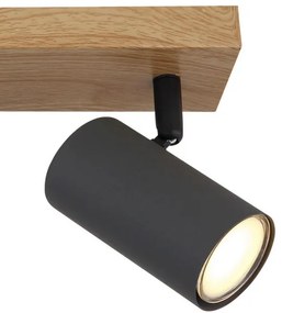 Globo 57911-3G - Faretto ROBBY 3xGU10/35W/230V grigio/marrone