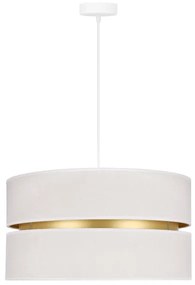 Duolla - Lampadario a sospensione con filo DUO 1xE27/15W/230V diametro 40 cm color crema/oro