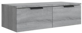 Armadietto a muro grigio sonoma 68x30x20cm in legno multistrato