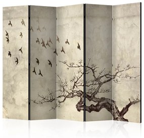 Paravento  Flock of birds II [Room Dividers]  Colore ---, Dimensioni e Misure 225x172