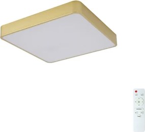 Brilagi-LED Plafoniera dimmerabile POOL LED/36W/230V 3000-6000K 40x40 cm dorata + telecomando incluso