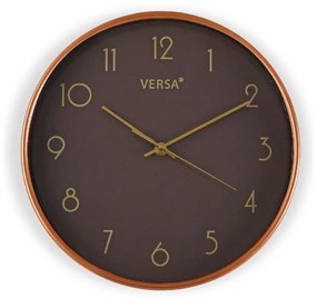Orologio da Parete Gold Plastica (4 x 30 x 30 cm) - Beige