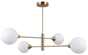 ITALUX PND-55342-4-HB - Lampadario EVORA 4xG9/5W/230V ottone