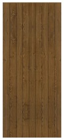 Pannello per porta d'ingresso P125 pellicolato pvc noce L 92  x H 210.5 cm, Sp 6 mm apertura reversibile