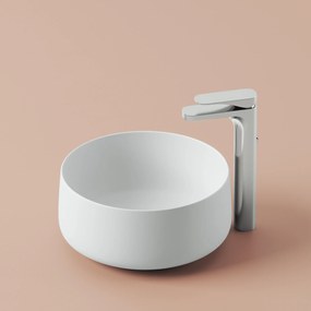 Lavabo D'Appoggio 42 Cm The ArtCeram "Cognac" Bianco Lucido