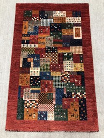 Loribaft Tappeto persiano 80 x 130 Verde (Iran) Annodato A Mano