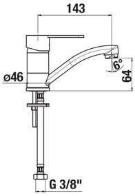 JIKA H3511Z10042201 - Rubinetto LYRA 14,3 cm cromo lucido