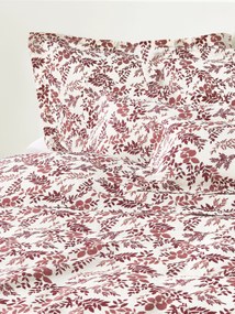 Copripiumino con stampa foglie Pola