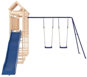 Set da Gioco da Esterno in Legno Massello di Pino