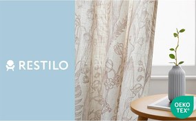 Tenda beige/marrone chiaro 135x250 cm Selvetia – Restilo