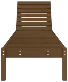 Lettino prendisole miele 199,5x60x74 cm legno massello di pino