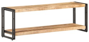 Mobile Porta Tv 120x30x40 Cm İn Legno Di Mango Grezzo /