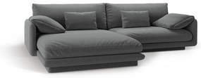 Divano angolare grigio scuro (angolo sinistro) Torino - Micadoni Home