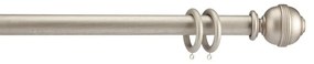 Kit bastone per tenda  Prestige in legno verniciato grigio argento Ø 35 mm L 300 cm