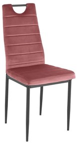 Sedie da pranzo rosa scuro in velluto set di 2 pz Mandy - Støraa