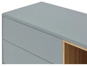 Cassettiera bassa blu-grigio 180x76 cm Corvo - Teulat