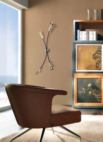 Plafoniera design Betty nero IP20, 4XE27