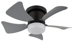 Globo 03609A - Ventilatore da soffitto dimmerabile a LED HINES LED/10W/230V + telecomando grigio