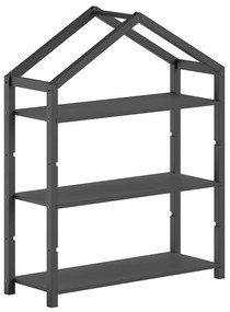Libreria per bambini color antracite in pino massiccio 111x141x40 cm Dallas – Vipack